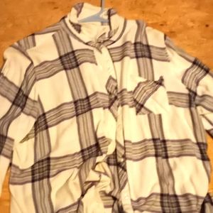 Button up plaid shirt